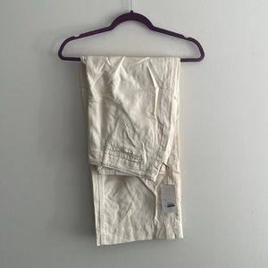 NWT Crop Legged Cream Khaki Pants Size 12